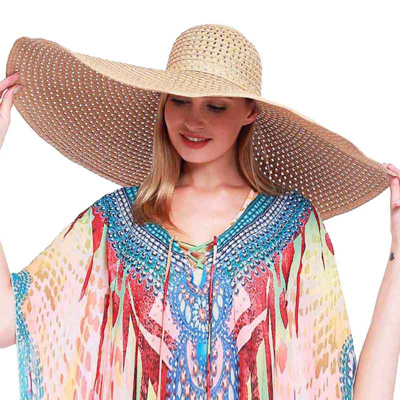Wide Brim Straw Sun Hat