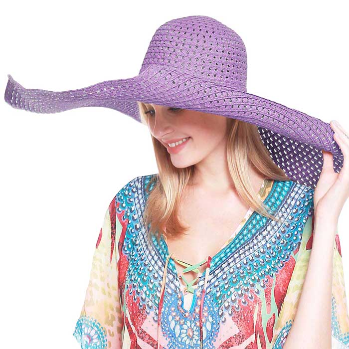 Wide Brim Straw Sun Hat