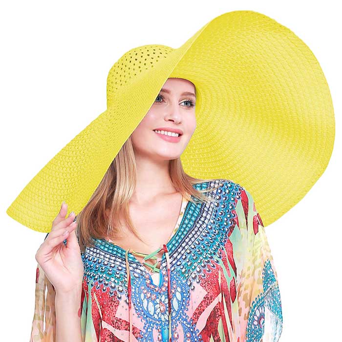 Wide Brim Straw Sun Hat