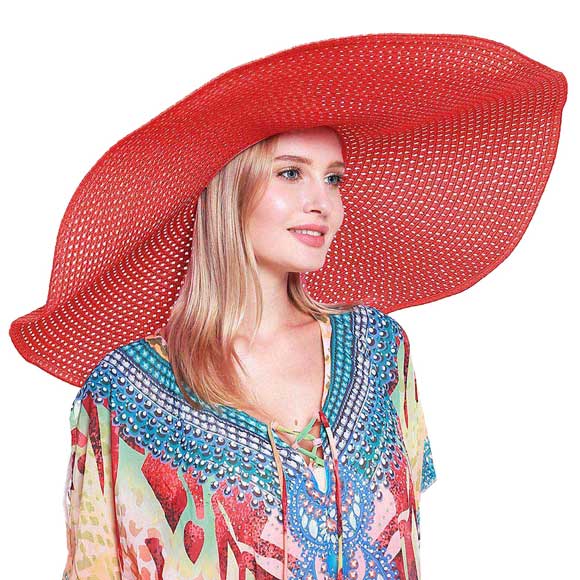 Wide Brim Straw Sun Hat