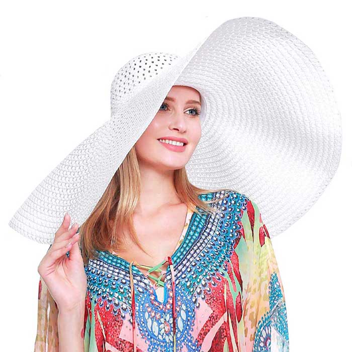 Wide Brim Straw Sun Hat