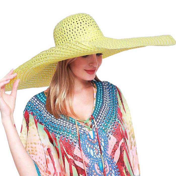 Wide Brim Straw Sun Hat